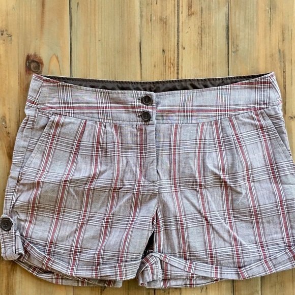 Heart Soul Brown Plaid Shorts Size 9 - Picture 2 of 3